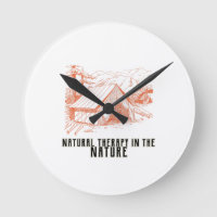 Natural therapy in the nature Wall Clock
