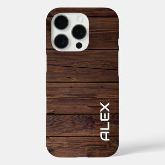 Natural Timber Panels – Horizontal Wood Pattern iPhone 16 Pro Case