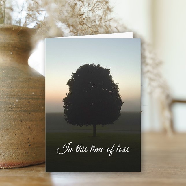 Natural Tree at Sunrise Sympathy Card (Creator Uploaded)