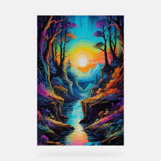 natural trip acrylic sign