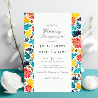 Natural Watercolor Sunflowers Wedding Reception