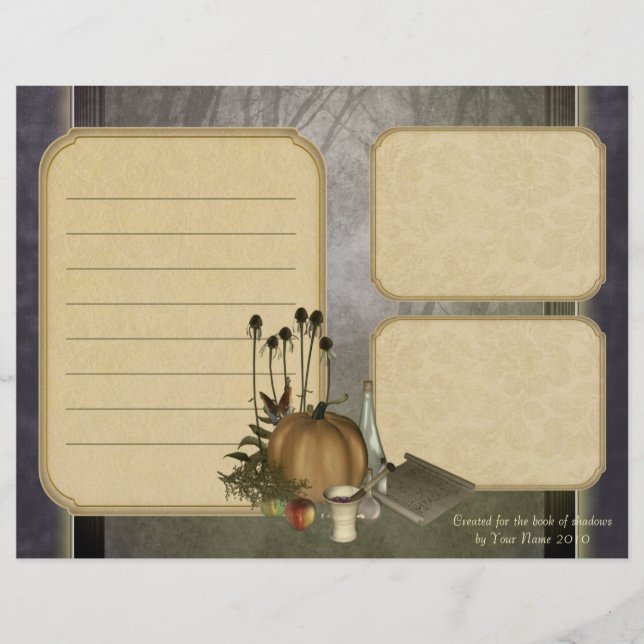 Natural Witch Keepsake Paper (Front)