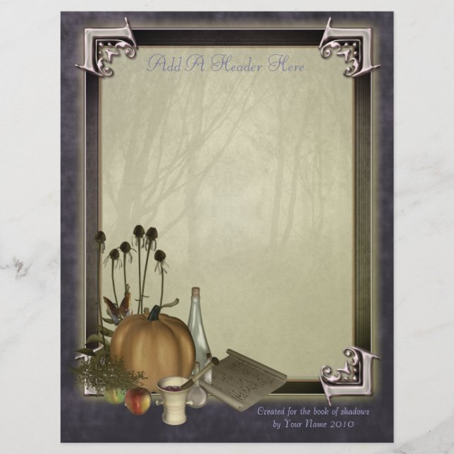 Natural Witch Writing Paper (Front)