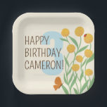 Natural Wonder Birthday Party Paper Plate<br><div class="desc">This custom birthday party plate features easy to edit text for both a birthday message and name as well as a number for the age being celebrated. nature inspired and gender neutral theme of the great outdoors to all aspects of your birthday party celebration. Use this sticker to adorn envelopes,...</div>