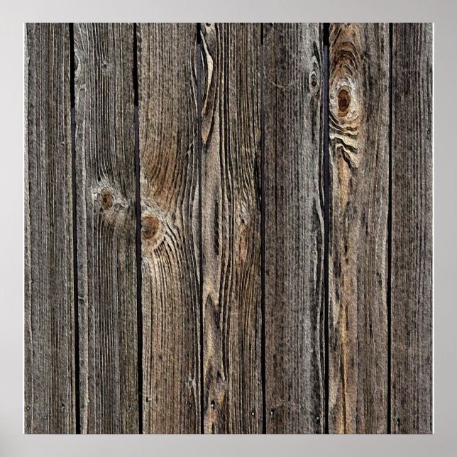Natural wood background texture. poster (Front)