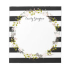 Natural Woodland Floral Personalised Notepad