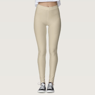 Natural Wool Solid Colour Leggings