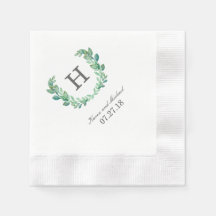 Natural Wreath Custom Napkins
