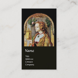 NATURALHAIR, BEAUTY ,COSMETICS MONOGRAM black gold Business Card