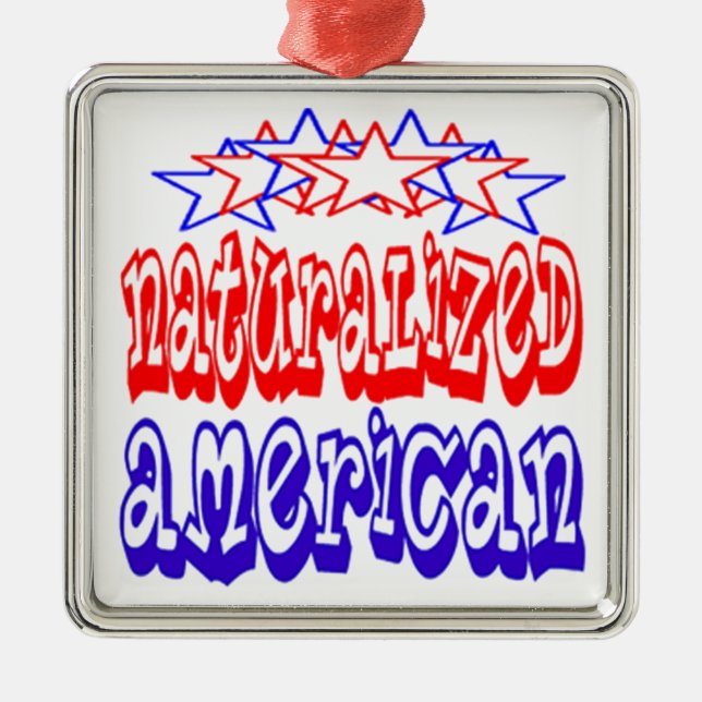 Naturalised American Metal Tree Decoration (Front)
