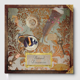 Naturalist Sketch/Photo Foil Journal Guest Book