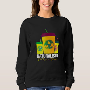 Naturalistic Tribe Time Global Warming Earth Juice Sweatshirt