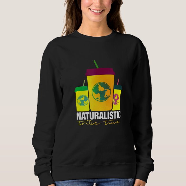 Naturalistic Tribe Time Global Warming Earth Juice Sweatshirt (Front)