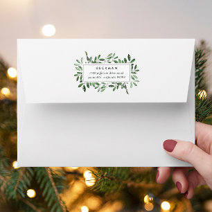 Naturally Joyful Botanical Return Address Envelope