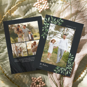Naturally Joyful Double Sided Photo Holiday Card