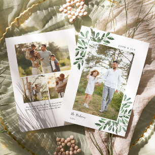 Naturally Joyful Double Sided Photo Holiday Card