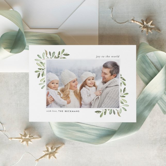Naturally Joyful | Holiday Photo Card (Creator Uploaded)