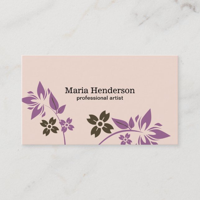 Naturally Stylised Business Card (Front)