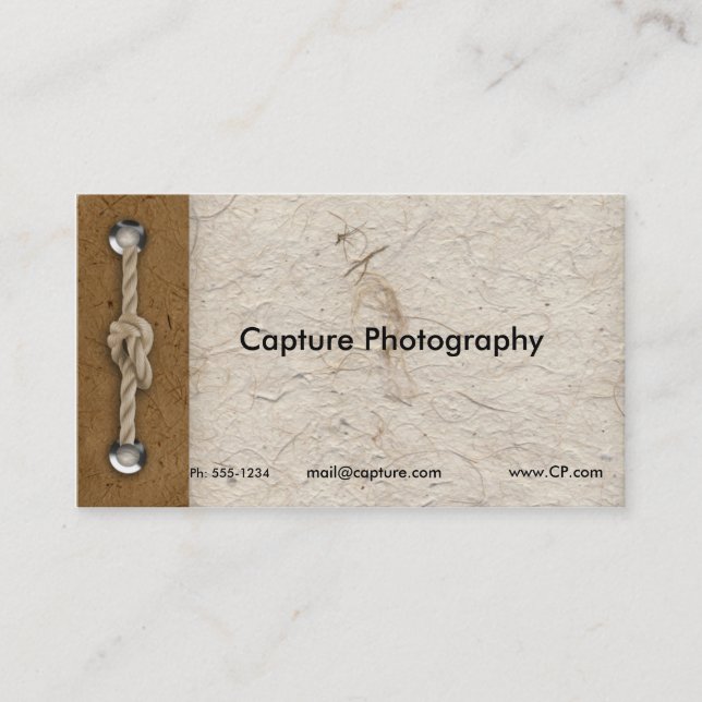 Naturals business card (Front)