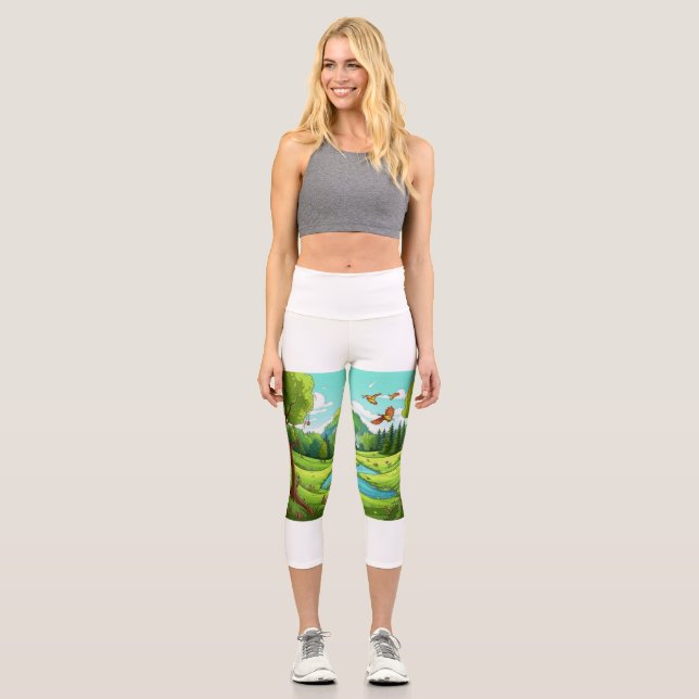 Nature 15. capri leggings (Front)