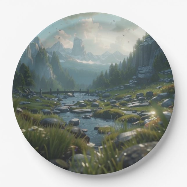 Nature 21. paper plate (Front)