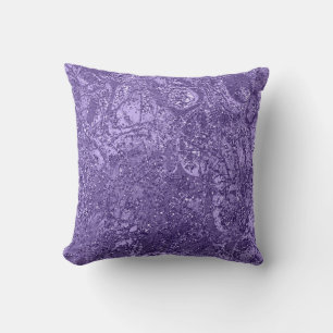 Nature Abstract Glam Glitter Purple Amethyst Viole Cushion