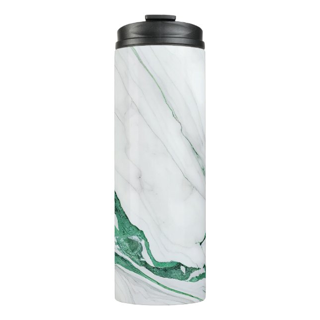 Nature abstract marble pattern background backdrop thermal tumbler (Front)