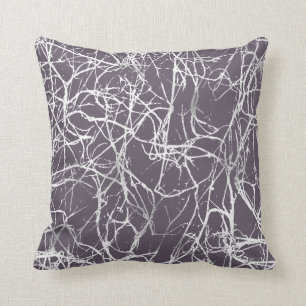 Nature Abstract Purple Grey White Grey Nerves VIP Cushion