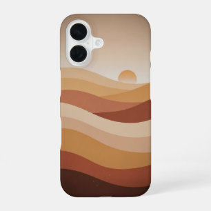 Nature Abstraite Désertique Vintage iPhone 16 Case