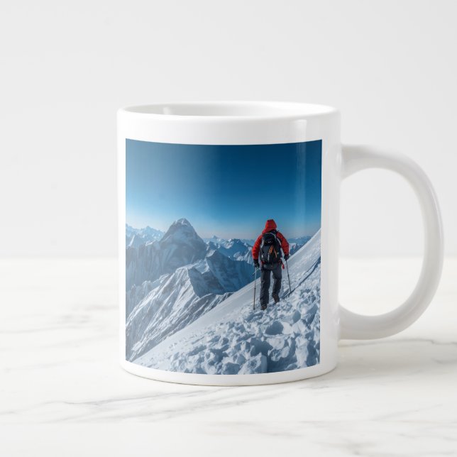 Nature Adventure Design  Large Coffee Mug (Right)