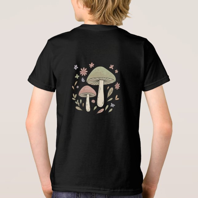 Nature Adventure Fungi Graphic Cool Tri-Blend Shirt (Back)