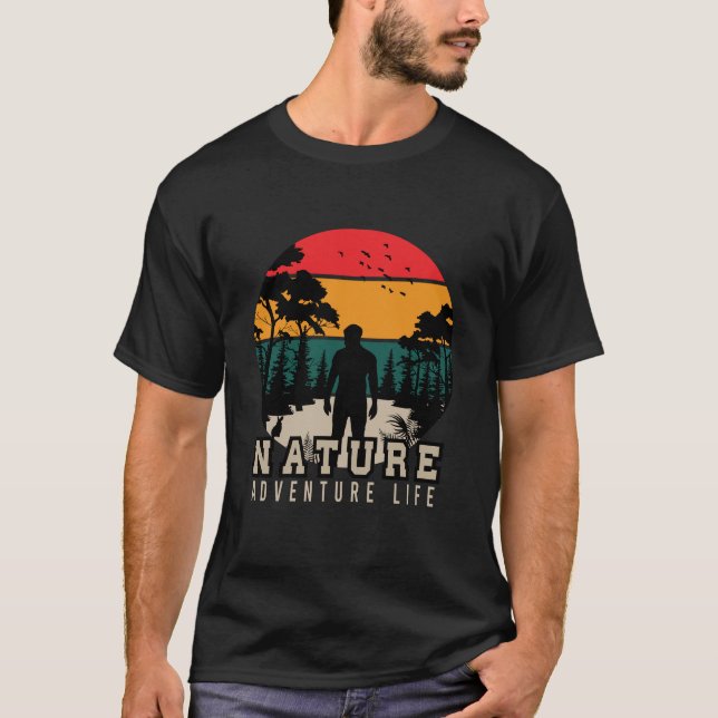   Nature adventure  lover sunset  T-Shirt (Front)