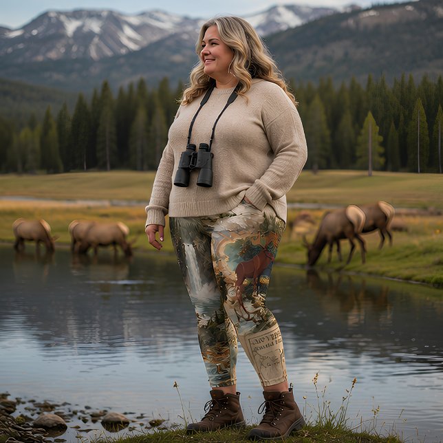 Nature Adventure Wilderness Explorer Mountain Leggings (Creator Uploaded)