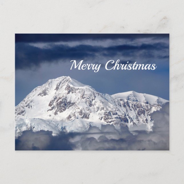 Nature Alaska Denali Landscape Photo Christmas Holiday Postcard (Front)