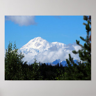 Nature Alaska Denali Scenery Photo Poster