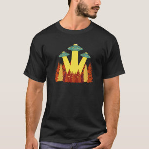 Nature Alien Abduction UFO Extraterrestrial Sci Fi T-Shirt