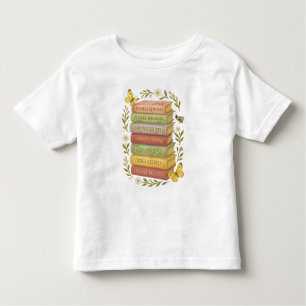 Nature and Book Lover Botanical Stack Toddler T-Shirt