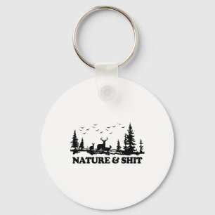 Nature And Funny Camp Lake Cabin Hiking Camping Key Ring