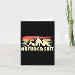 Nature And Funny Outdoors Gift For Hiker Card