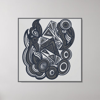 Nature and Geometry Harmony Canvas Print