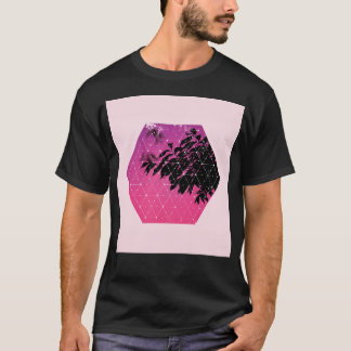 Nature And Geometry - Leaves At Sunrise T-Shirt