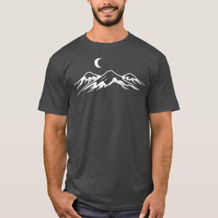 Nature and Mounatians at night Mountain Camping Fu T-Shirt