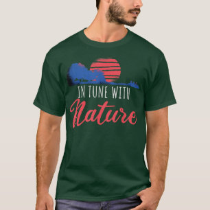 Nature And Music Guitar Trees Retro T-Shirt