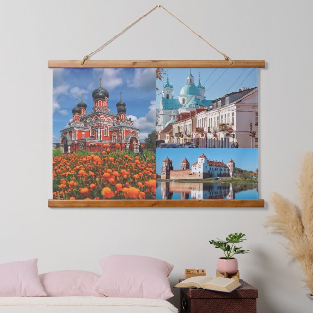 Nature Architecture Grodno Mir Belarus Hanging Tapestry (Bedroom)