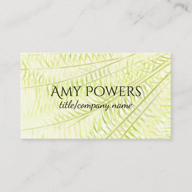 nature art custom business card double sided (Front)