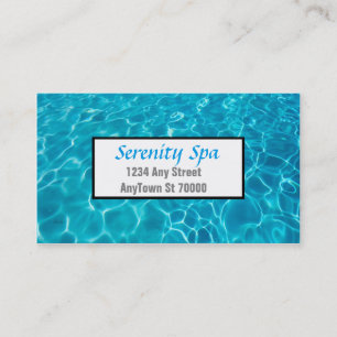 nature art spa business card custom double sided