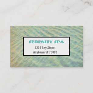 nature art spa business card custom double sided