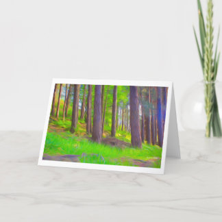 Nature artwork greeting card