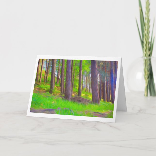 Nature artwork greeting card (Front)