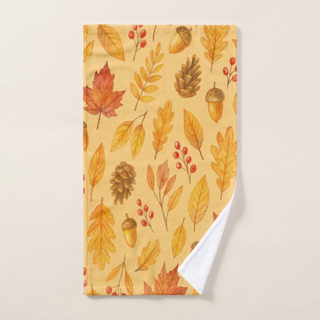 Nature autumn pattern hand towel (Hand Towel)
